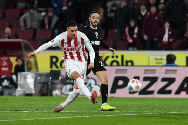 Said El Mala (1. FC Koeln) Tor zum 1:0 waehrend des Spiels der Bundesliga zwischen 1. FC Köln und FC St. Pauli, RheinEnergieSTADION am 06. December 2025 in Köln, Deutschland. (Foto von Ralf Treese DeFodi Images) +++ Said El Mala (1. FC Koeln) scores his team?s first goal during the Bundesliga match between 1. FC Köln and FC St. Pauli at RheinEnergieSTADION on December 6, 2025 in Köln, Germany. (Photo by Ralf Treese DeFodi Images) DFL regulations prohibit any use of photographs as image sequences and or quasi-video. (Photo by Ralf Treese DeFodi Images)