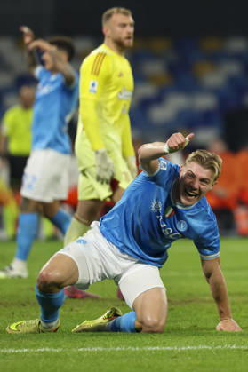 Napoli™s Rasmus Hojlund during the Serie A soccer match between Napoli and Juventus at the Diego Armando Maradona Stadium in Naples, southern italy - Saturday , December 07 , 2025. - Soccer . Copyright: xAlessandroxGarofalo LaPressex