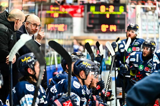 Stefan Nyman (Cheftrainer, Headcoach, Iserlohn Roosters), GER, Iserlohn Roosters vs. Dresdner Eislöwen, Eishockey, Penny-DEL, 27. Spieltag, Spielzeit 2025 2026, 12.12.2025, GER, Iserlohn Roosters vs. Dresdner Eislöwen, Eishockey, Penny-DEL, 27. Spieltag, Spielzeit 2025 2026, 12.12.2025 Iserlohn Copyright: xJonasxBrockmann Eibner-Pressefotx EP_JBN