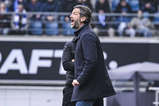 Gent s head coach Rik De Mil pictured during a soccer match between KAA Gent and Royal Antwerp FC, Sunday 14 December 2025 in Gent, on day 18 of the 2025-2026 Jupiler Pro League first division of the Belgian championship. TOM GOYVAERTS TomxGoyvaerts x148818753x