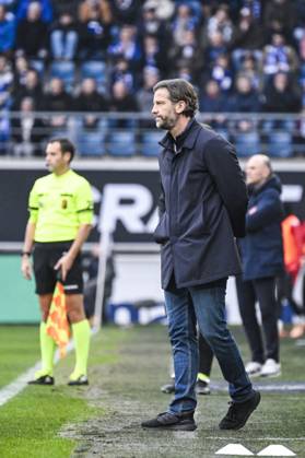 Gent s head coach Rik De Mil pictured during a soccer match between KAA Gent and Royal Antwerp FC, Sunday 14 December 2025 in Gent, on day 18 of the 2025-2026 Jupiler Pro League first division of the Belgian championship. TOM GOYVAERTS TomxGoyvaerts x148822028x