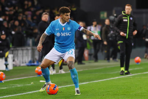 Napoli™s Giovanni Di Lorenzo during the Serie A soccer match between Udinese and Napoli at the Bluenergy Stadium in Udine, north east Italy - Sunday, December 14,2025 - soccer Copyright: xAndreaxBressanutti LaPressex
