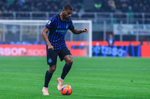 Andy Diouf of FC Internazionale seen in action during Coppa Italia 2025 26 football match between FC Internazionale and Venezia FC at San Siro Stadium in Milan Italy on 04 December 2025. Milan Stadio Giuseppe Meazza Milan Italy Copyright: xEPhotopressx SP24-1302-028