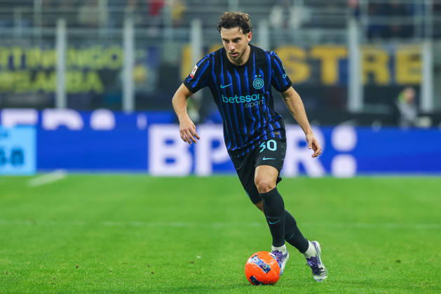 Carlos Augusto of FC Internazionale seen in action during Coppa Italia 2025 26 football match between FC Internazionale and Venezia FC at San Siro Stadium in Milan Italy on 04 December 2025. Milan Stadio Giuseppe Meazza Milan Italy Copyright: xEPhotopressx SP24-1302-087
