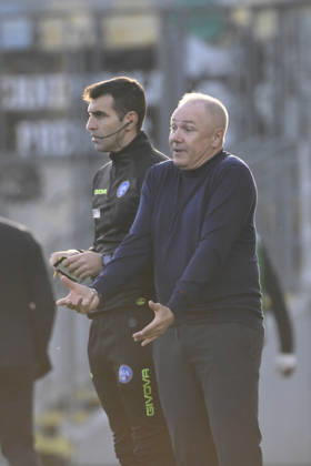 Frosinone s head coach Massimiliano Alvini during the Serie BKT soccer match between Frosinone and Spezia at the Frosinone™s Benito Stirpe stadium, Italy - Saturday, December 20, 2025 - Soccer ( Photo by Fabrizio Corradetti LaPresse ) Copyright: xFabrizioxCorradetti LaPressex