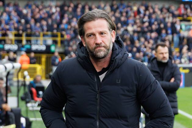 Gent s head coach Rik De Mil pictured during a soccer match between Club Brugge and KAA Gent, Sunday 21 December 2025 in Brugge, on day 19 of the 2025-2026 Jupiler Pro League first division of the Belgian championship. KURTxDESPLENTER x150529363x