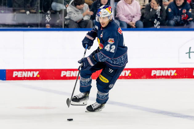Yasin Ehliz (EHC Red Bull Muenchen, 42) GER, EHC Red Bull Muenchen vs. Adler Mannheim, Eishockey, DEL, 36. Spieltag, Saison 2025 2026, 04.01.2026. GER, EHC Red Bull Muenchen vs. Adler Mannheim, Eishockey, DEL, 36. Spieltag, Saison 2025 2026, 04.01.2026. Muenchen Copyright: xEibner-Pressefoto HeikexFeinerx EP_HFR