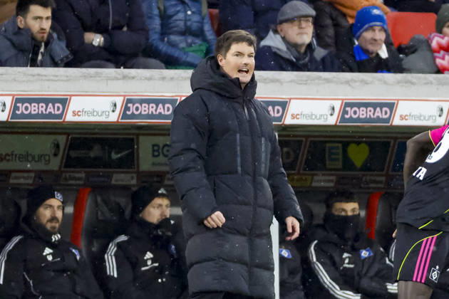 Merlin Polzin (Hamburger SV, Trainer) , Deutschland, Fussball, 1. Bundesliga, 16.Spieltag, 2025 2026, SC Freiburg vs. Hamburger SV, 10.01.2026, Freiburg im Breisgau Europa-Park Stadion Deutschland Copyright: xGrantxHubbsx