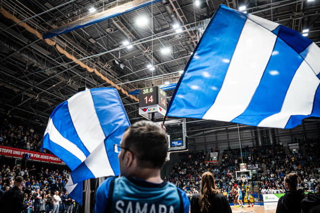 10.01.2026, xhfmx, Basketball easyCredit BBL Bundesliga, Frankfurt Skyliners - NINERS Chemnitz Fans in der SÜWAG Energie Arena (DFL DFB REGULATIONS PROHIBIT ANY USE OF PHOTOGRAPHS as IMAGE SEQUENCES and or QUASI-VIDEO) Frankfurt am Main