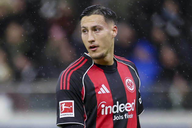 Younes Ebnoutalib (Eintracht Frankfurt) schaut enttaeuscht, Bundesliga, Eintracht Frankfurt v Borussia Dortmund, Deutsche Bank Park am 09. January 2026 in Frankfurt am Main, Deutschland. (Foto von Marco Steinbrenner DeFodi Images) Younes Ebnoutalib (Eintracht Frankfurt) looks dejected, Bundesliga, Eintracht Frankfurt v Borussia Dortmund, Deutsche Bank Park, January 9, 2026 in Frankfurt am Main, Germany. (Photo by Marco Steinbrenner DeFodi Images) DFL regulations prohibit any use of photographs as image sequences and or quasi-video. -