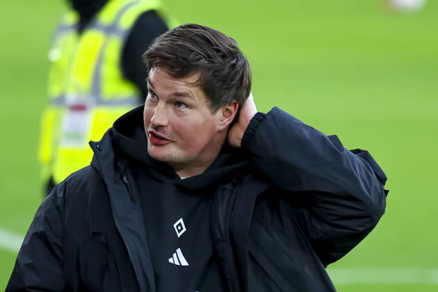 Merlin Polzin (Hamburger SV, Trainer) , Deutschland, Fussball, 1. Bundesliga, 16.Spieltag, 2025 2026, SC Freiburg vs. Hamburger SV, 10.01.2026, Freiburg im Breisgau Europa-Park Stadion Deutschland Copyright: xGrantxHubbsx