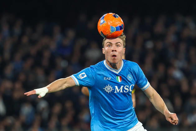 Napoli™s Rasmus Hojlund during the Serie A soccer match between Napoli and Parma at the Diego Armando Maradona Stadium in Naples, southern italy - Wednesday , January 14 , 2026. - Soccer . Copyright: xAlessandroxGarofalo LaPressex