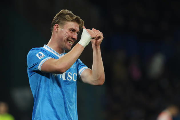 Napoli™s Rasmus Hojlund during the Serie A soccer match between Napoli and Parma at the Diego Armando Maradona Stadium in Naples, southern italy - Wednesday , January 14 , 2026. - Soccer . Copyright: xAlessandroxGarofalo LaPressex