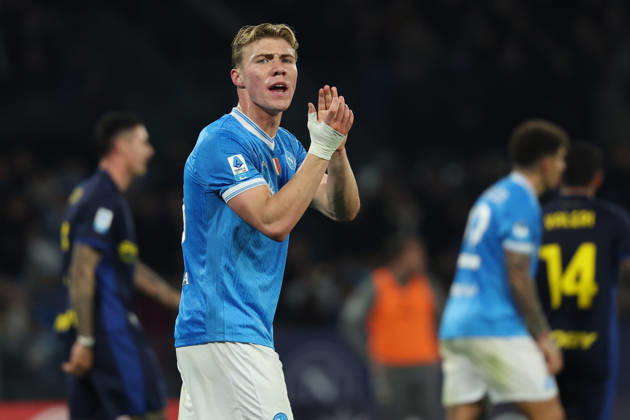 Napoli™s Rasmus Hojlund during the Serie A soccer match between Napoli and Parma at the Diego Armando Maradona Stadium in Naples, southern italy - Wednesday , January 14 , 2026. - Soccer . Copyright: xAlessandroxGarofalo LaPressex