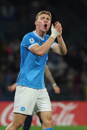 Napoli™s Rasmus Hojlund during the Serie A soccer match between Napoli and Parma at the Diego Armando Maradona Stadium in Naples, southern italy - Wednesday , January 14 , 2026. - Soccer . Copyright: xAlessandroxGarofalo LaPressex