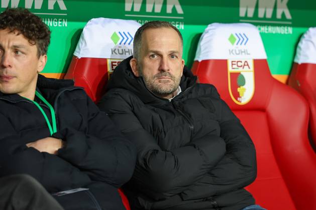 Chef-Trainer Manuel Baum (FC Augsburg), FC Augsburg vs. 1. FC Union Berlin, Fussball, 1. Bundesliga, 17. Spieltag, 15.01.2026 DFB regulations prohibit any use of photographs as image sequences and or quasi-video Augsburg Bayern Deutschland