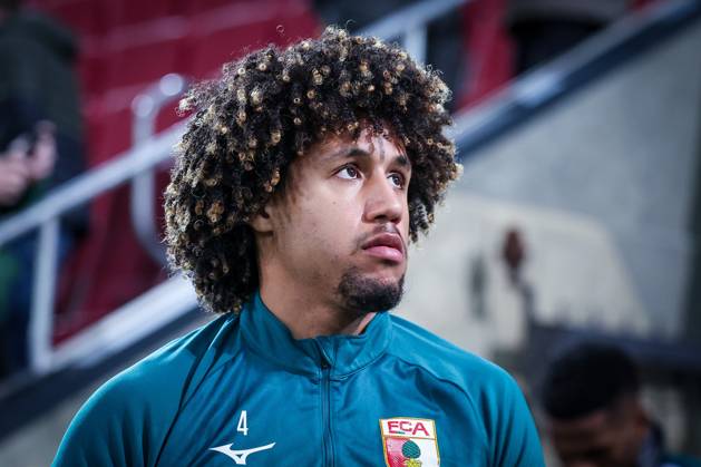 Han-Noah Massengo 4 FC Augsburg), FC Augsburg vs. 1. FC Union Berlin, Fussball, Maenner, Bundesliga, Saison 2025 2026, Hinrunde, 17 Spieltag, 15.01.2026 DFB regulations prohibit any use of photographs as image sequences and or quasi-video Augsburg Bayern Deutschland
