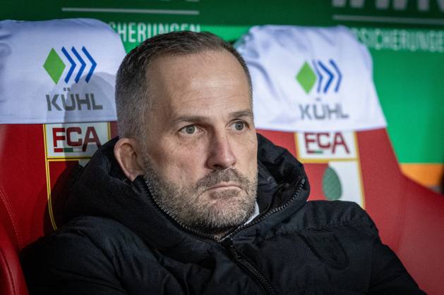 Chef-Trainer Manuel Baum (FC Augsburg), FC Augsburg vs. 1. FC Union Berlin, Fussball, Maenner, Bundesliga, Saison 2025 2026, Hinrunde, 17 Spieltag, 15.01.2026 DFB regulations prohibit any use of photographs as image sequences and or quasi-video Augsburg Bayern Deutschland