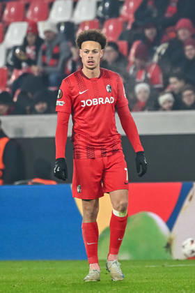 Derry Scherhant (SC Freiburg, 07) GER, SC Freiburg - Maccabi Tel Aviv, Fussball, Europa League, 7. Spieltag, Saison 2025 2026, 22.01.2026 GER, SC Freiburg - Maccabi Tel Aviv, Fussball, Europa League, 7. Spieltag, Saison 2025 2026, 22.01.2026 Freiburg Copyright: xEibner-Pressefoto ThomasxHessx EP_THS