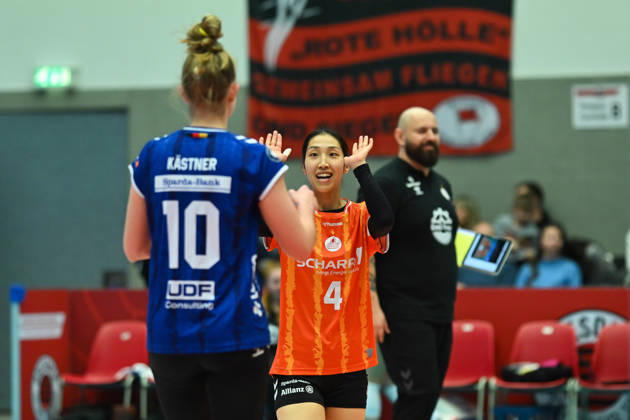 Yurika Bamba (Allianz MTV Stuttgart, 4) Dresdner SC vs. Allianz MTV Stuttgart , 1. Volleyball Bundesliga Damen, Spielzeit 2025 2026, 24.01.2026 Dresdner SC vs. Allianz MTV Stuttgart, 1. Volleyball Bundesliga Damen, Spielzeit 2025 2026, 24.01.2026 Dresden Copyright: xEibner-Pressefoto xHoepnerx EP_PHR