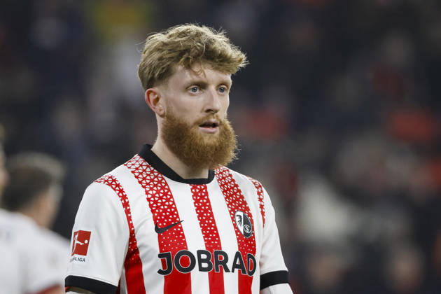 Niklas Beste (SC Freiburg, 19) , Deutschland, Fussball, 1. Bundesliga, 19.Spieltag, 2025 2026, SC Freiburg vs. 1.FC Köln, 25.01.2026, Freiburg im Breisgau Europa-Park Stadion Deutschland Copyright: xGrantxHubbsx