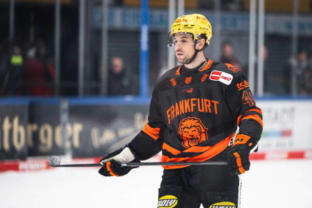 Michael Joyaux (Loewen Frankfurt, 49) GER, Loewen Frankfurt vs. Eisbaeren Berlin, Eishockey, Penny DEL, 43. Spieltag, Saison 2025 2026, 25.01.2026 Eibner-Pressefoto Attila Ziga GER, Loewen Frankfurt vs. Eisbaeren Berlin, Eishockey, Penny DEL, 43. Spieltag, Saison 2025 2026, 25.01.2026 Frankfurt Copyright: xEibner-Pressefotox EP_AZA