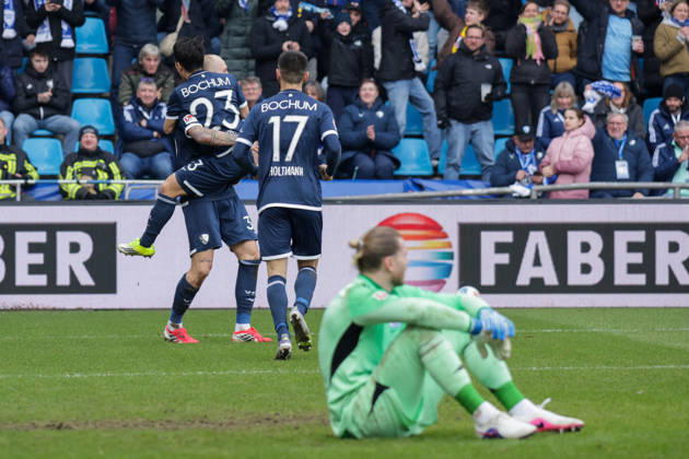 31.01.2026, xgrfx, Fussball 2.Bundesliga, VfL Bochum - FC Schalke 04 v.l. Tor, Philipp Hofmann (VfL Bochum) (DFL DFB REGULATIONS PROHIBIT ANY USE OF PHOTOGRAPHS as IMAGE SEQUENCES and or QUASI-VIDEO) Bochum
