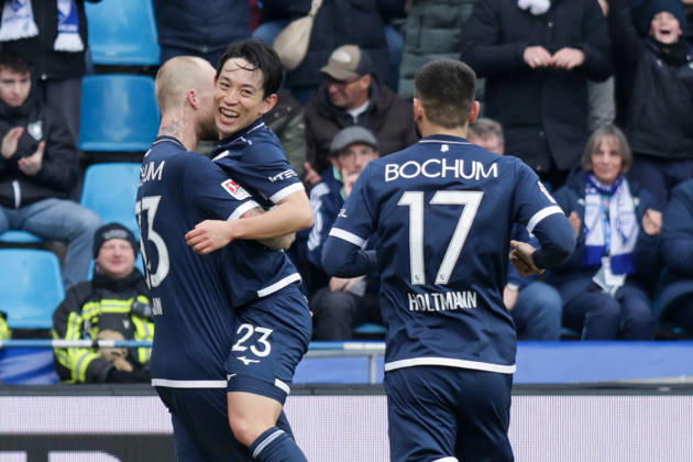 31.01.2026, xgrfx, Fussball 2.Bundesliga, VfL Bochum - FC Schalke 04 v.l. Tor, Philipp Hofmann (VfL Bochum) (DFL DFB REGULATIONS PROHIBIT ANY USE OF PHOTOGRAPHS as IMAGE SEQUENCES and or QUASI-VIDEO) Bochum