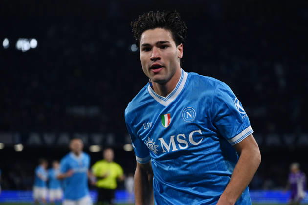 Dc Napoli 31 01 2026 - campionato di calcio serie A Napoli-Fiorentina foto Domenico Cippitelli Image nella foto: esultanza gol Antonio Vergara
