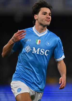 Dc Napoli 31 01 2026 - campionato di calcio serie A Napoli-Fiorentina foto Domenico Cippitelli Image nella foto: esultanza gol Antonio Vergara
