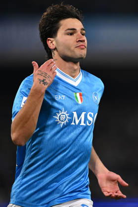 Dc Napoli 31 01 2026 - campionato di calcio serie A Napoli-Fiorentina foto Domenico Cippitelli Image nella foto: esultanza gol Antonio Vergara