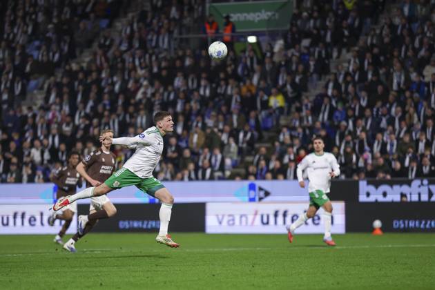 ZWOLLE, 31-01-2026 , MAC3PARK Stadion , season 2025 2026 , Dutch Eredivisie Football , match between PEC Zwolle and Telstar , picture shows bog chance for PEC Zwolle player Thijs Oosting PEC - Telstar x201217418x Copyright: