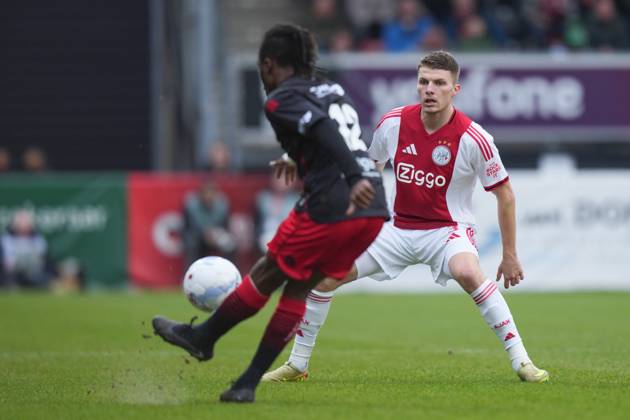 ROTTERDAM , 01-02-2026 , Stadium Woudestein , season 2025 2026 , Dutch Eredivisie football , match between Excelsior Rotterdam and Ajax , picture shows Ajax player Anton Gaaei Excelsior - Ajax x201236828x Copyright: