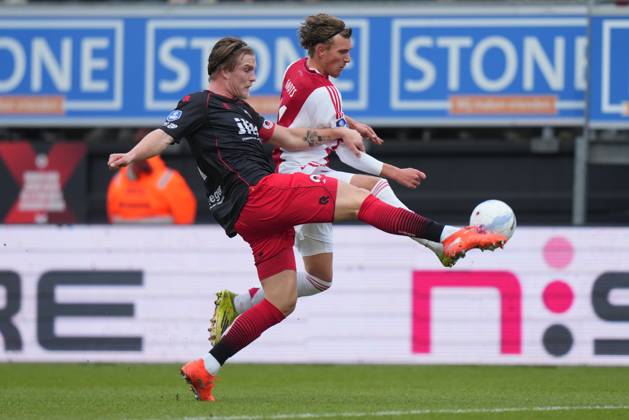 ROTTERDAM , 01-02-2026 , Stadium Woudestein , season 2025 2026 , Dutch Eredivisie football , match between Excelsior Rotterdam and Ajax , picture shows Ajax player Mika Godts Excelsior - Ajax x201237118x Copyright: