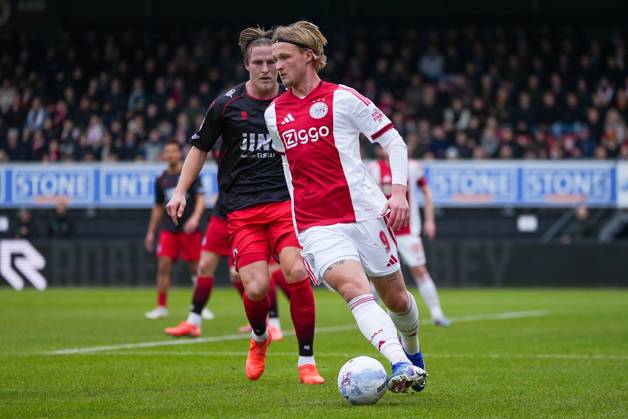 ROTTERDAM , 01-02-2026 , Stadium Woudestein , season 2025 2026 , Dutch Eredivisie football , match between Excelsior Rotterdam and Ajax , picture shows Ajax player Kasper Dolberg Excelsior - Ajax x201237219x Copyright: