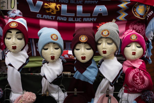 Aston Villa v Brentford - Premier League BIRMINGHAM, ENGLAND - FEBRUARY 1: Mannequins wearing Aston Villa hats on display before the Premier League match between Aston Villa and Brentford at Villa Park on February 1, 2026 in Birmingham, United Kingdom. Birmingham Villa Park England United Kingdom Copyright: xVisionhausx 776340586