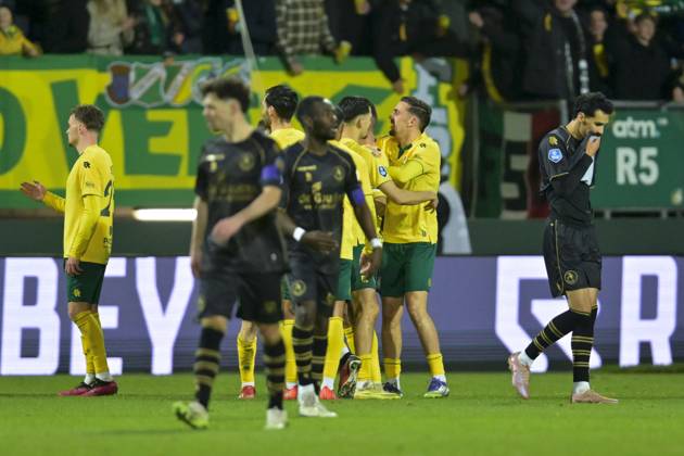 SITTARD , 17-01-2026 , Fortuna Sittard Stadium , season 2025 2026 , Dutch Eredivisie football , match between Fortuna Sittard and Sparta , picture shows , Fortuna Sittard celebrating 1-0 Fortuna Sittard - Sparta x201377909x Copyright: