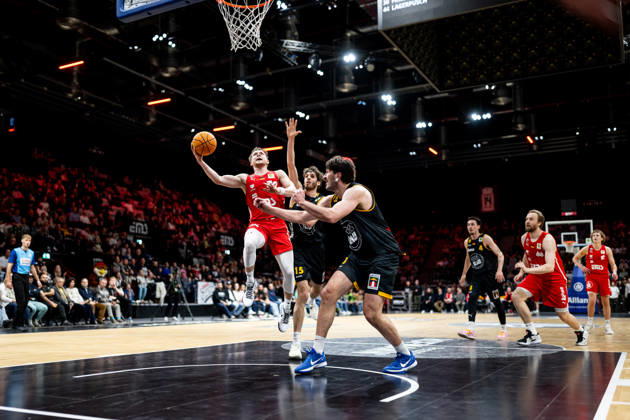 08.02.2026 - Basketball - Saison 2025 2026 - 2. Bundesliga Pro-A - 22. Spieltag: Nürnberg Falcons Basketball Club NBC - Bozic Estriche Knights Kirchheim - ThHa - xthxhax - Vincent Friederici (30, Nürnberg Falcons BC NBC )
