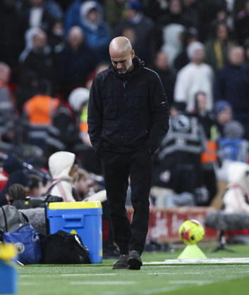 Liverpool v Manchester City, FA Premier League 08.02.26 Liverpool v Manchester City, FA Premier League Bradley Ormesher The Times Pep Guardiola manager of Manchester City  Copyright: xBradleyxOrmesherx NINTCHDBPICT001057454358
