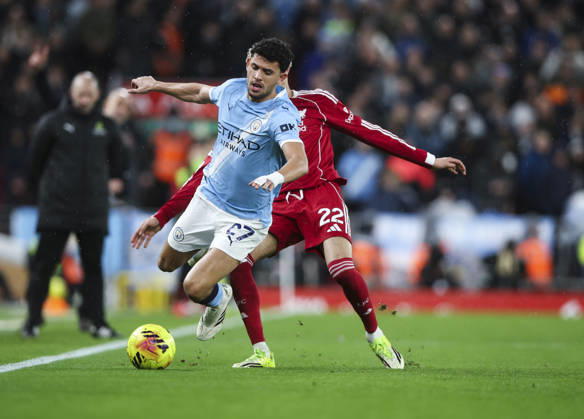 Liverpool v Manchester City, FA Premier League 08.02.26 Liverpool v Manchester City, FA Premier League Bradley Ormesher The Times Hugo Ekitiké of Liverpool and Matheus Nunes of Manchester City  Copyright: xBradleyxOrmesherx NINTCHDBPICT001057455382