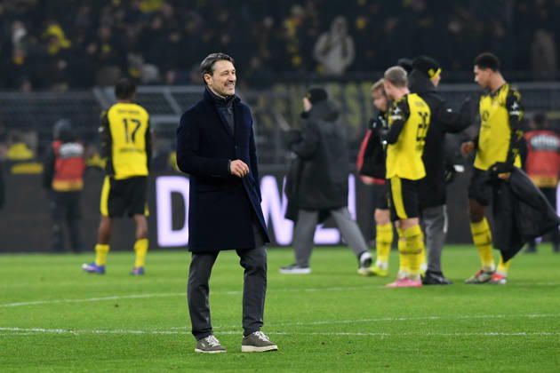 Trainer Niko Kovac (Borussia Dortmund) laechelt waehrend des Spiels der Bundesliga zwischen Borussia Dortmund und 1. FSV Mainz 05, Signal Iduna Park am 13. February 2026 in Dortmund, Deutschland. (Foto von Ralf Treese DeFodi Images) +++ Trainer Niko Kovac (Borussia Dortmund) smiles during the Bundesliga match between Borussia Dortmund and 1. FSV Mainz 05 at Signal Iduna Park on February 13, 2026 in Dortmund, Germany. (Photo by Ralf Treese DeFodi Images) DFL regulations prohibit any use of photographs as image sequences and or quasi-video. (Photo by Ralf Treese DeFodi Images) -