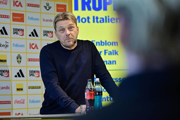 STOCKHOLM, SWEDEN 20260218 Swedish national team, Nationalteam captain Tony Gustavsson during the Swedish Football Association s press conference, PK, Pressekonferenz where the women s squad for the World Cup qualifiers is presented. STOCKHOLM SWEDEN x10658x