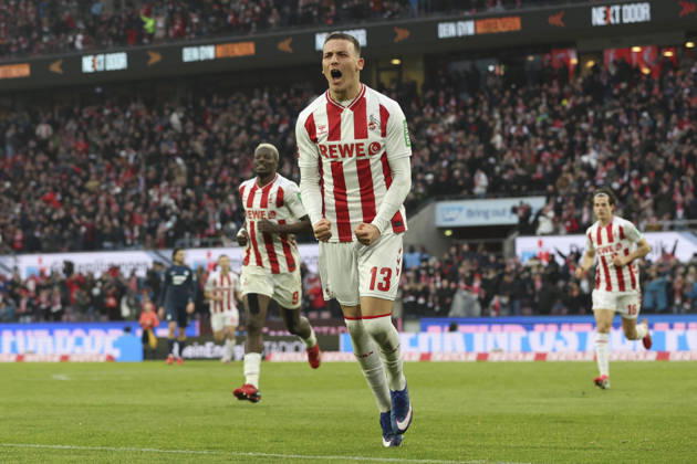 Said El Mala (1. FC Köln) Torjubel, jubelt nach seinem Treffer zum 2:2 waehrend des Spiels der Bundesliga zwischen 1. FC Köln und TSG Hoffenheim, RheinEnergieSTADION am 21. February 2026 in Köln, Deutschland. (Foto von Oliver Kaelke DeFodi Images) +++ Said El Mala (1. FC Köln) celebrates after scoring his team s second goal during the Bundesliga match between 1. FC Köln and TSG Hoffenheim at RheinEnergieSTADION on February 21, 2026 in Köln, Germany. (Photo by Oliver Kaelke DeFodi Images) DFL regulations prohibit any use of photographs as image sequences and or quasi-video. (Photo by Oliver Kaelke DeFodi Images) -