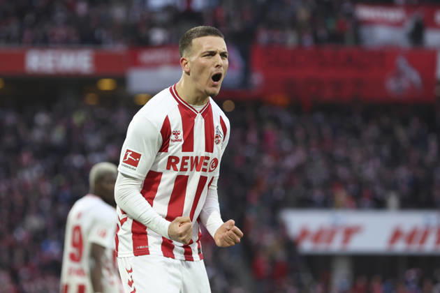 Said El Mala (1. FC Köln) Torjubel, jubelt nach seinem Treffer zum 2:2 waehrend des Spiels der Bundesliga zwischen 1. FC Köln und TSG Hoffenheim, RheinEnergieSTADION am 21. February 2026 in Köln, Deutschland. (Foto von Oliver Kaelke DeFodi Images) +++ Said El Mala (1. FC Köln) celebrates after scoring his team s second goal during the Bundesliga match between 1. FC Köln and TSG Hoffenheim at RheinEnergieSTADION on February 21, 2026 in Köln, Germany. (Photo by Oliver Kaelke DeFodi Images) DFL regulations prohibit any use of photographs as image sequences and or quasi-video. (Photo by Oliver Kaelke DeFodi Images) -