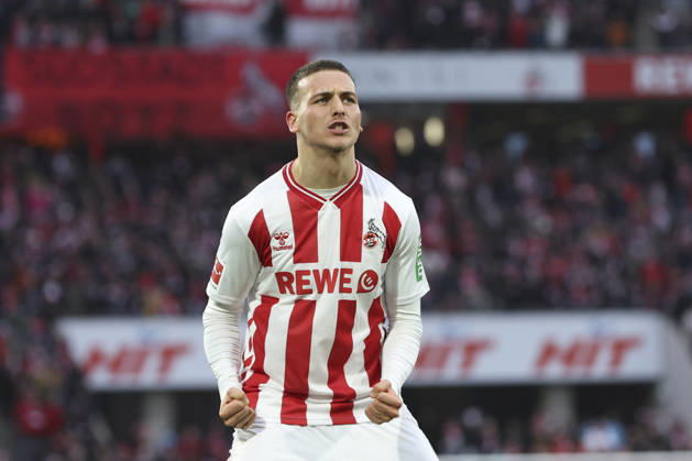 Said El Mala (1. FC Köln) Torjubel, jubelt nach seinem Treffer zum 2:2 waehrend des Spiels der Bundesliga zwischen 1. FC Köln und TSG Hoffenheim, RheinEnergieSTADION am 21. February 2026 in Köln, Deutschland. (Foto von Oliver Kaelke DeFodi Images) +++ Said El Mala (1. FC Köln) celebrates after scoring his team s second goal during the Bundesliga match between 1. FC Köln and TSG Hoffenheim at RheinEnergieSTADION on February 21, 2026 in Köln, Germany. (Photo by Oliver Kaelke DeFodi Images) DFL regulations prohibit any use of photographs as image sequences and or quasi-video. (Photo by Oliver Kaelke DeFodi Images) -