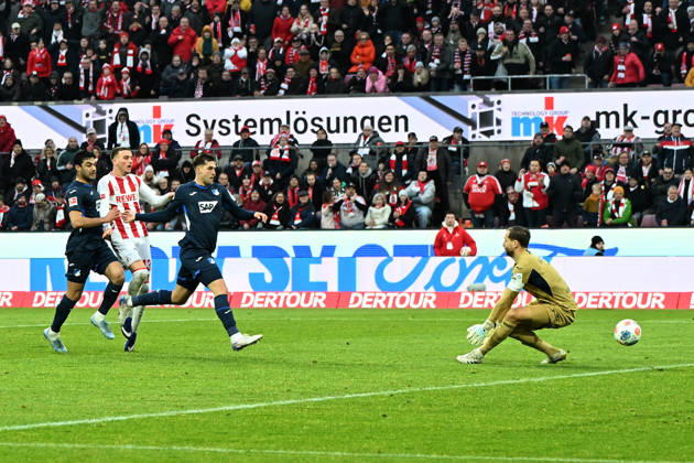 Said El Mala (1. FC Koeln) Tor zum 2:2 waehrend des Spiels der Bundesliga zwischen 1. FC Köln und TSG 1899 Hoffenheim, RheinEnergieSTADION am 21. February 2026 in Köln, Deutschland. (Foto von Ralf Treese DeFodi Images) +++ Said El Mala (1. FC Koeln) scores his team™s second goal during the Bundesliga match between 1. FC Köln and TSG 1899 Hoffenheim at RheinEnergieSTADION on February 21, 2026 in Köln, Germany. (Photo by Ralf Treese DeFodi Images) DFL regulations prohibit any use of photographs as image sequences and or quasi-video. (Photo by Ralf Treese DeFodi Images) -