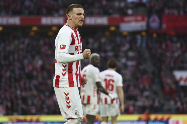 Said El Mala (1. FC Köln) Torjubel, jubelt nach seinem Treffer zum 2:2 waehrend des Spiels der Bundesliga zwischen 1. FC Köln und TSG Hoffenheim, RheinEnergieSTADION am 21. February 2026 in Köln, Deutschland. (Foto von Oliver Kaelke DeFodi Images) +++ Said El Mala (1. FC Köln) celebrates after scoring his team s second goal during the Bundesliga match between 1. FC Köln and TSG Hoffenheim at RheinEnergieSTADION on February 21, 2026 in Köln, Germany. (Photo by Oliver Kaelke DeFodi Images) DFL regulations prohibit any use of photographs as image sequences and or quasi-video. (Photo by Oliver Kaelke DeFodi Images) -