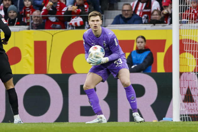 Moritz Nicolas (Borussia Mönchengladbach, 33) , Deutschland, Fussball, 1. Bundesliga, 23.Spieltag, 2025 2026, SC Freiburg vs. Borussia Mönchengladbach, 22.02.2026, Freiburg im Breisgau Europa-Park Stadion Deutschland Copyright: xGrantxHubbsx