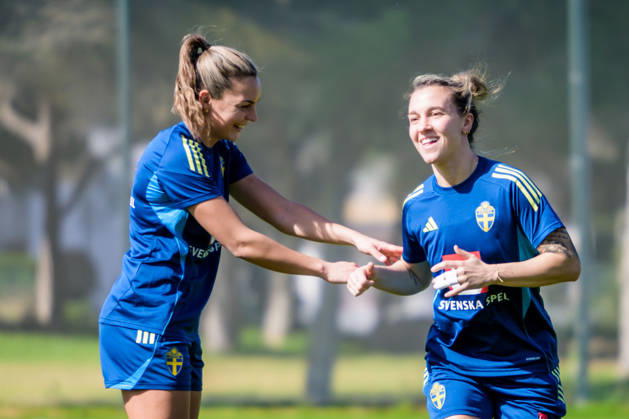 260226 Julia Zigiotti Olme of the Swedish women s national football team at a training session on February 26, 2026 in Albuferia. Photo: Ludvig Thunman BILDBYRAN kod LT LT0774 fotboll football soccer fotball träning practice training sverige sweden dam bbeng Copyright: LUDVIGxTHUNMAN BB260226LT014