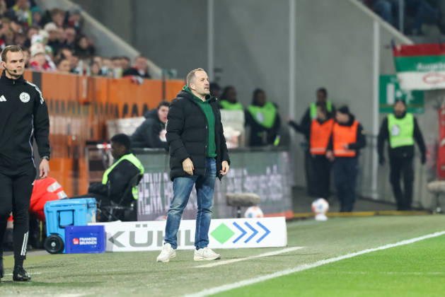 Manuel Baum (FC Augsburg, Cheftrainer), GER, FC Augsburg vs. 1. FC Koeln, Fussball, Bundesliga, 24. Spieltag, Saison 2025 2026, 27.02.2026, DFL DFB REGULATIONS PROHIBIT ANY USE OF PHOTOGRAPHS as IMAGE SEQUENCES and or QUASI-VIDEO, GER, FC Augsburg vs. 1. FC Koeln, Fussball, Bundesliga, 24. Spieltag, Saison 2025 2026, 27.02.2026 Augsburg Copyright: xEibner-Pressefoto JennixMaulx EP_JML